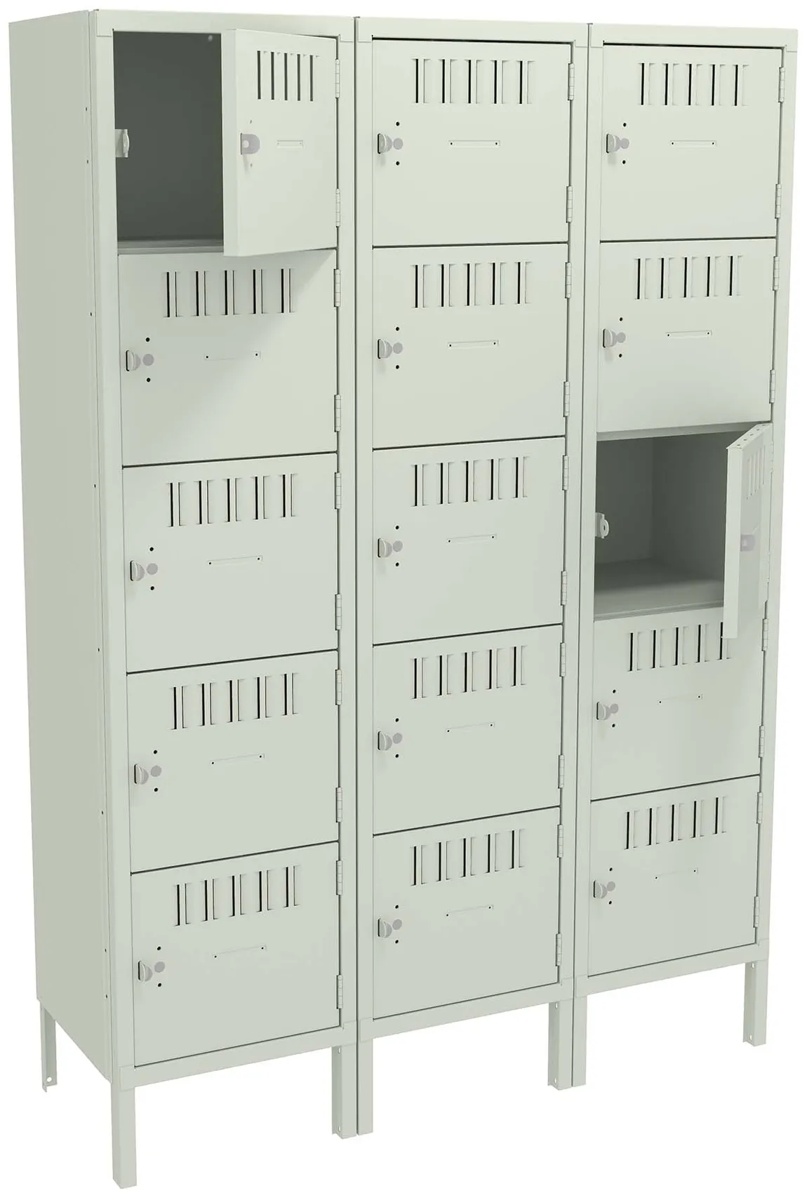 Fifteen Box Lockers with Legs