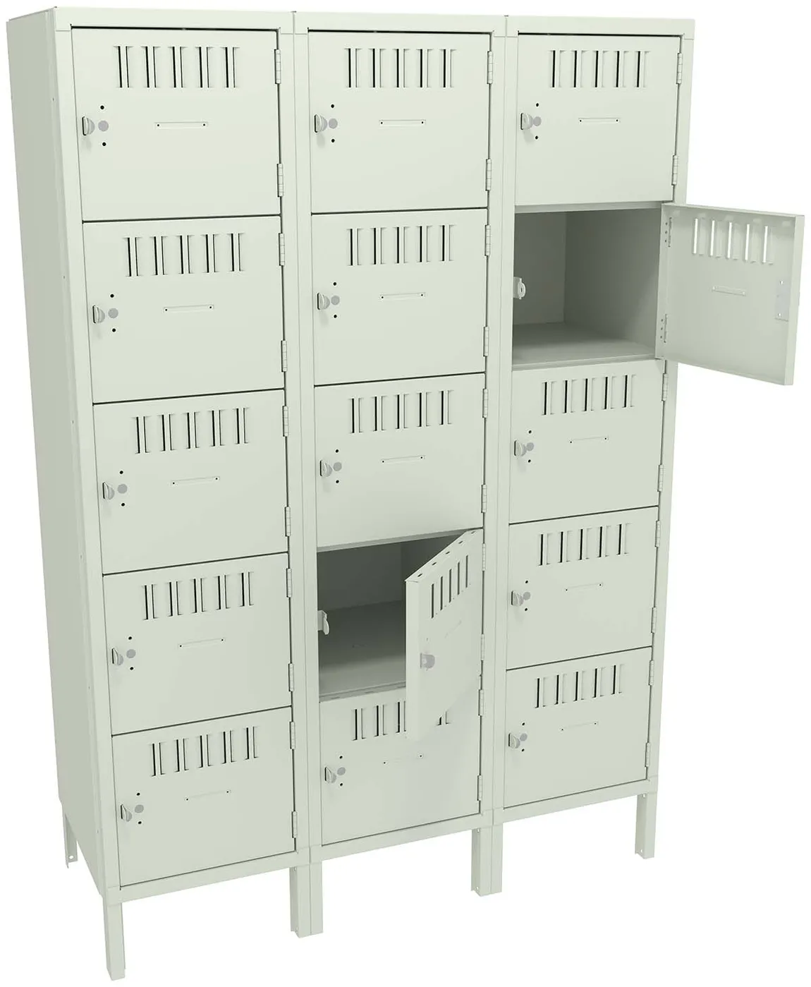 Fifteen Box Lockers with Legs