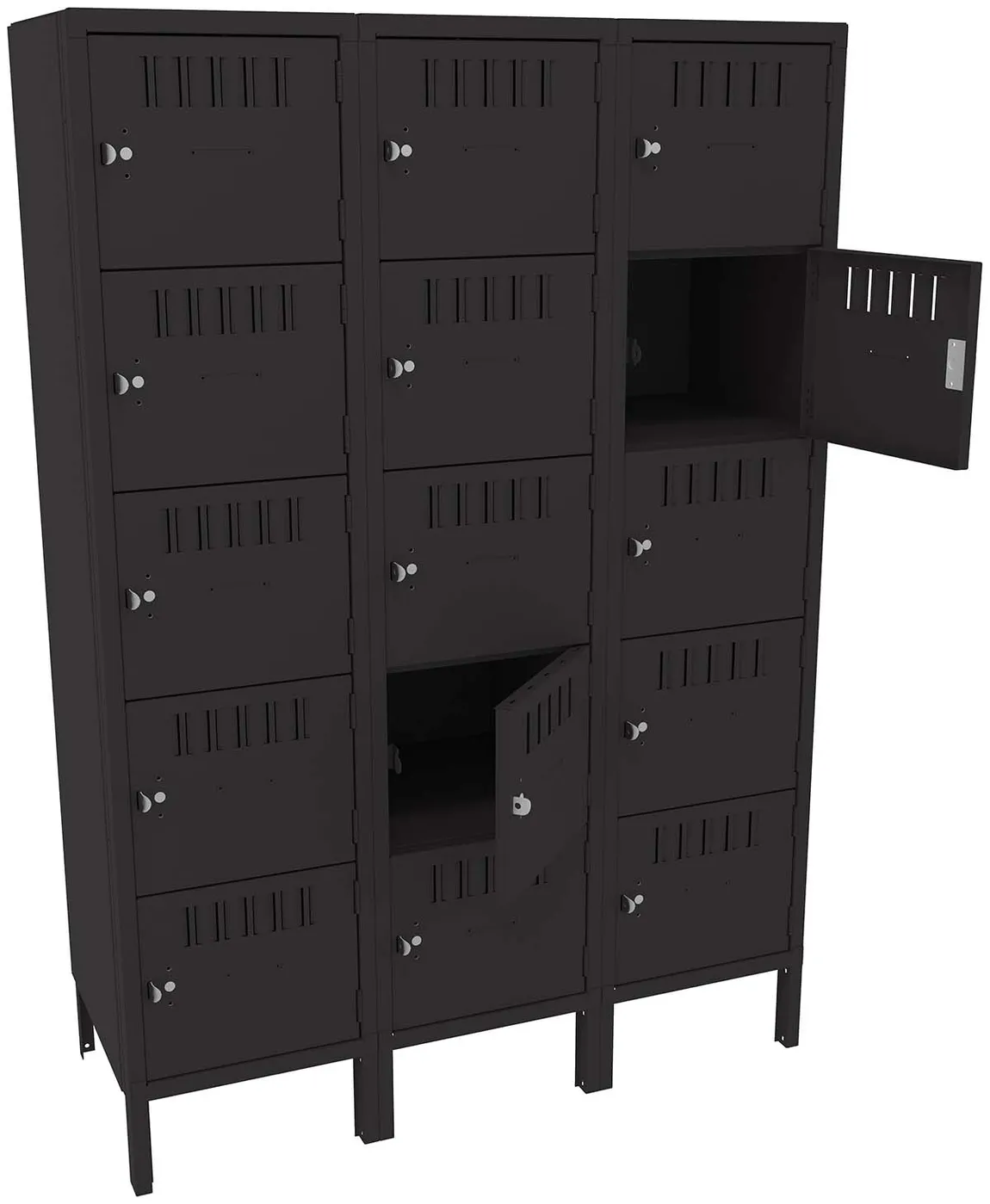 Fifteen Box Lockers with Legs