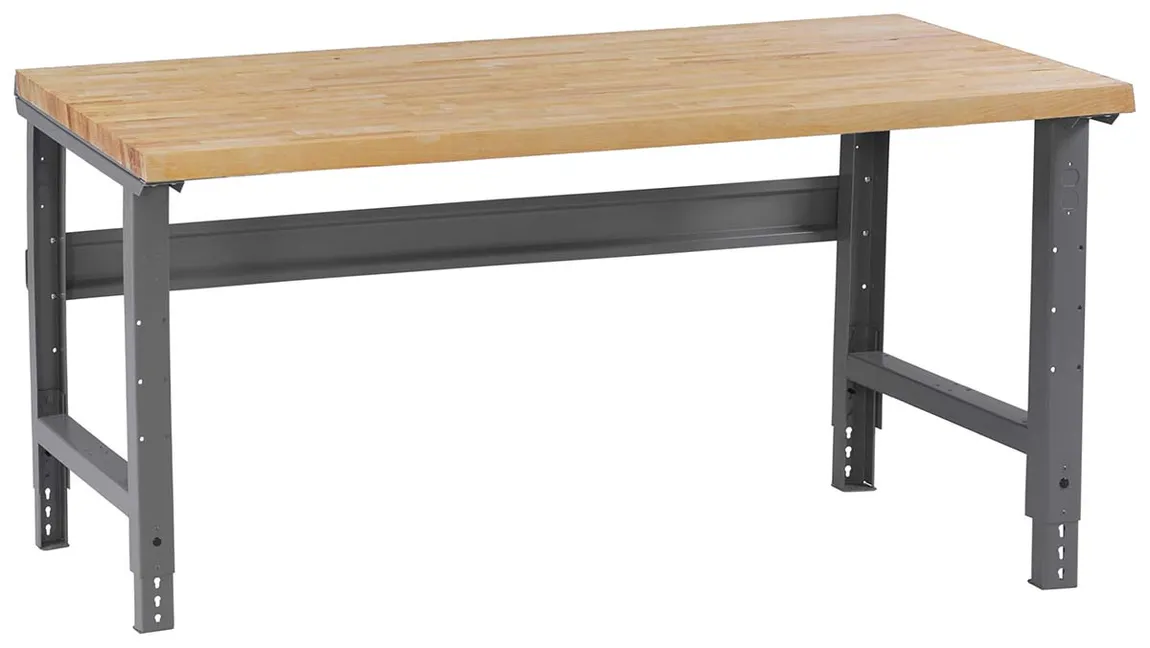 Wood Height Adjustable Workbench