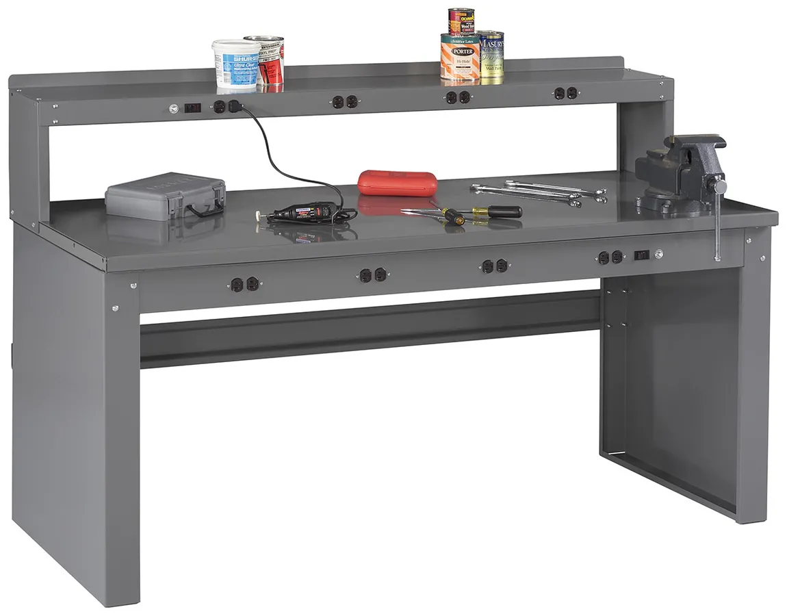 Industrial Steel Electronic industrial Workbench With Riser