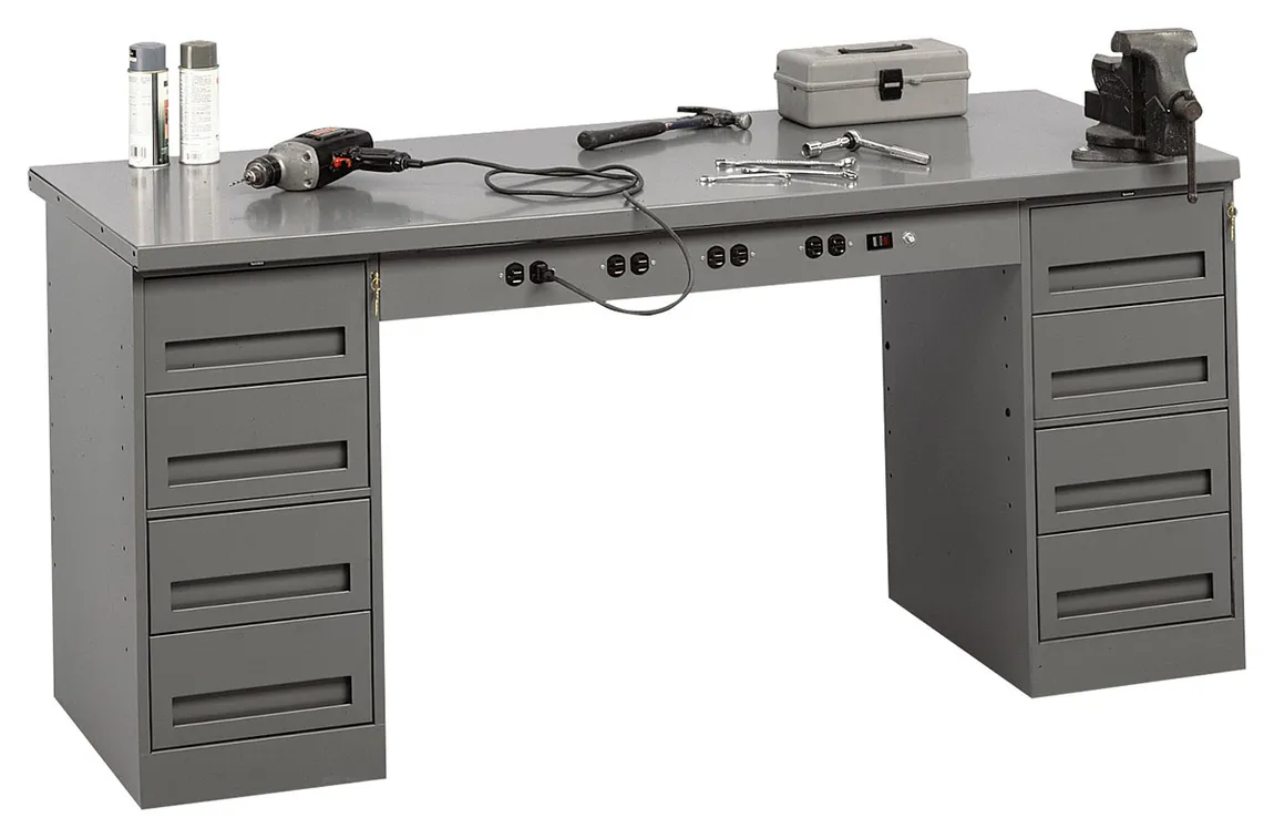 Electronic Workbench with Storage