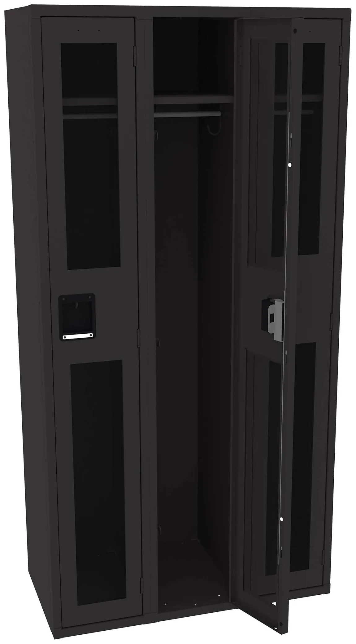 Triple See-Through Lockers