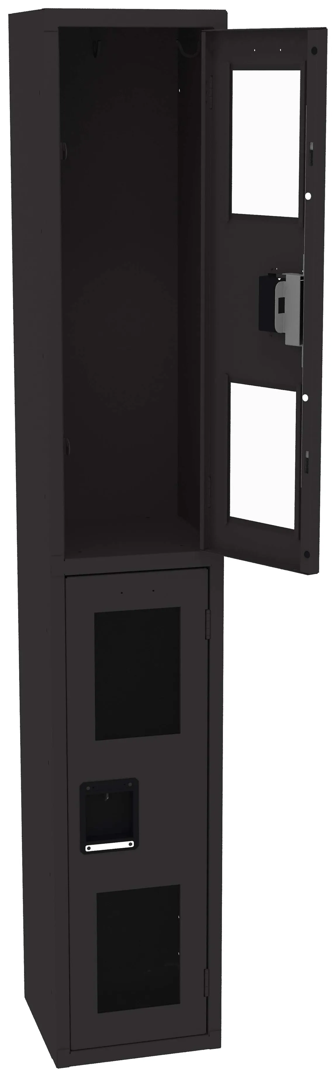 Dual-Tier Clear Lockers