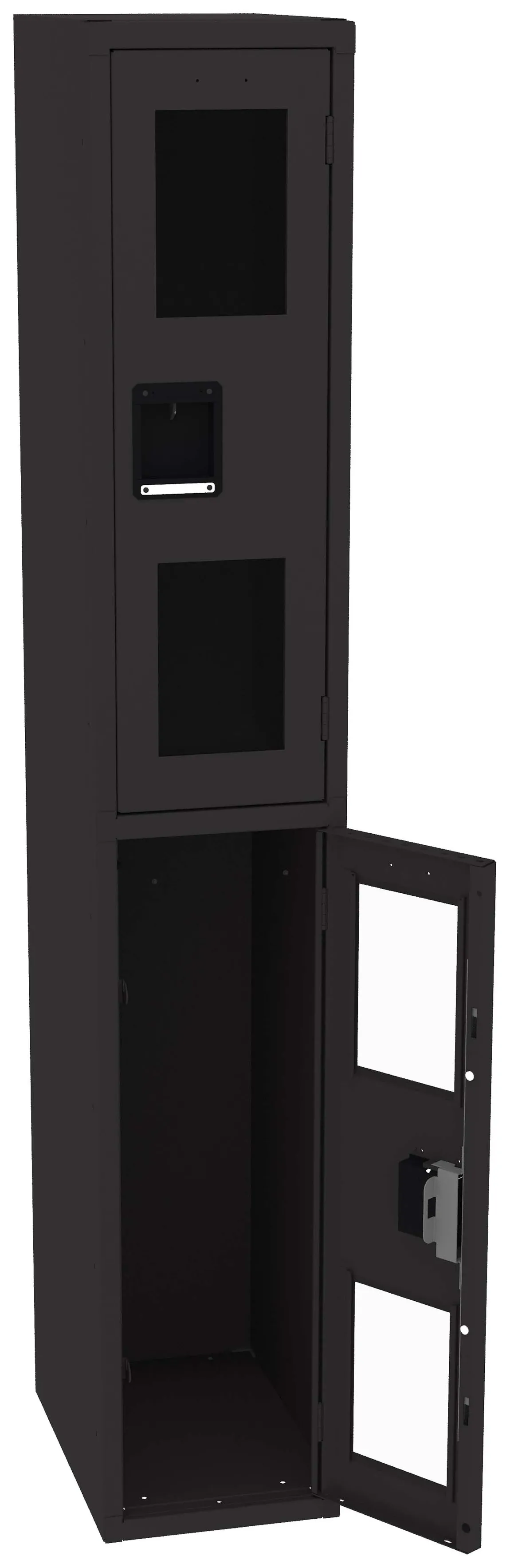 Dual-Tier Clear Lockers