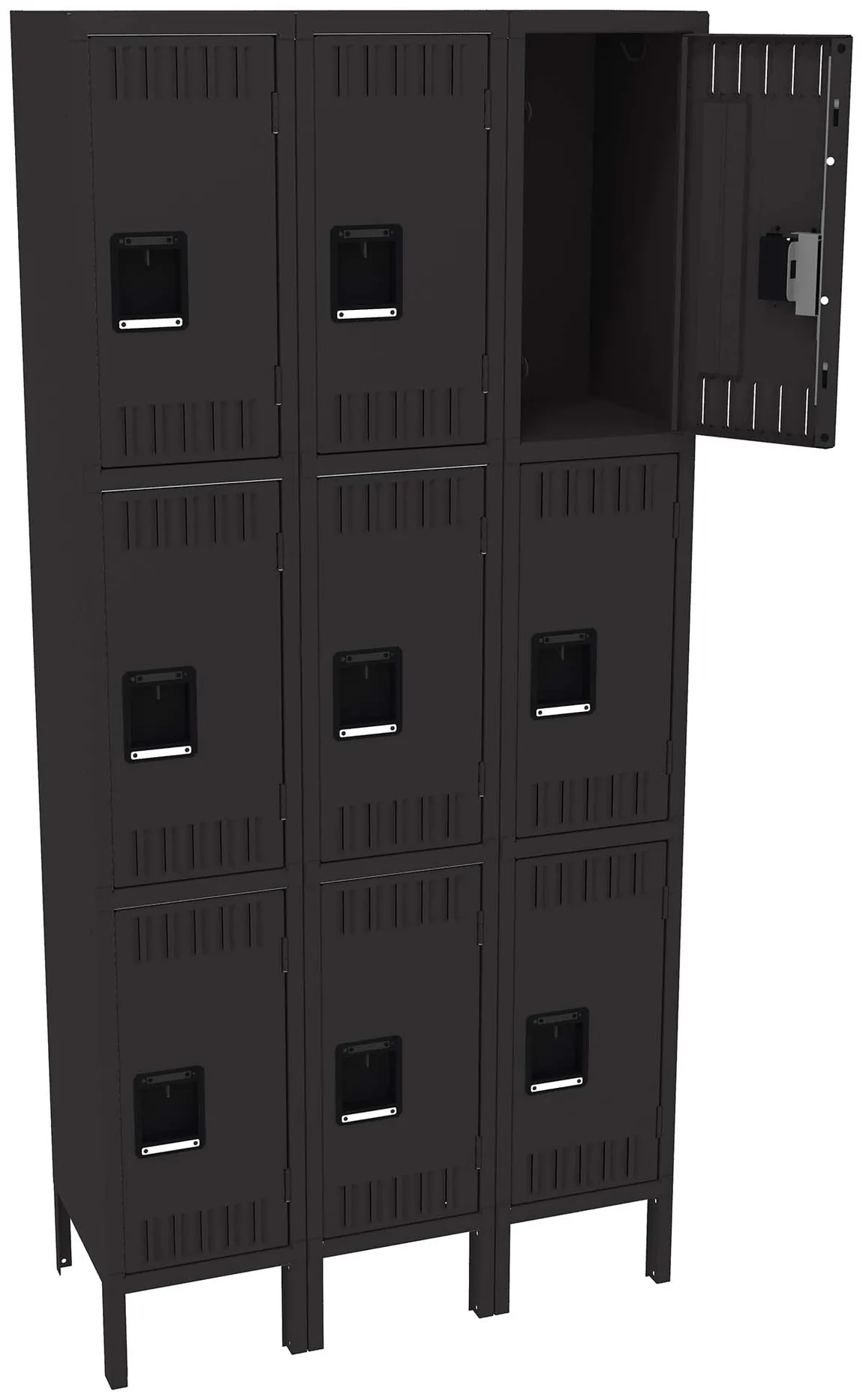 Triple Column Lockers with Legs