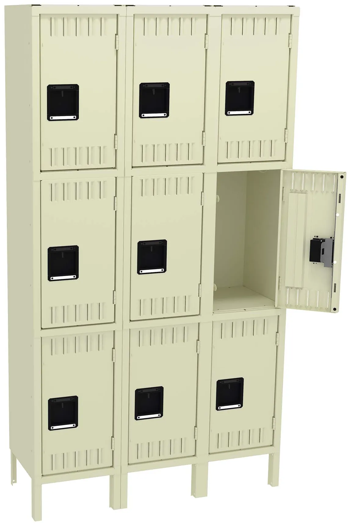 Triple Column Lockers with Legs