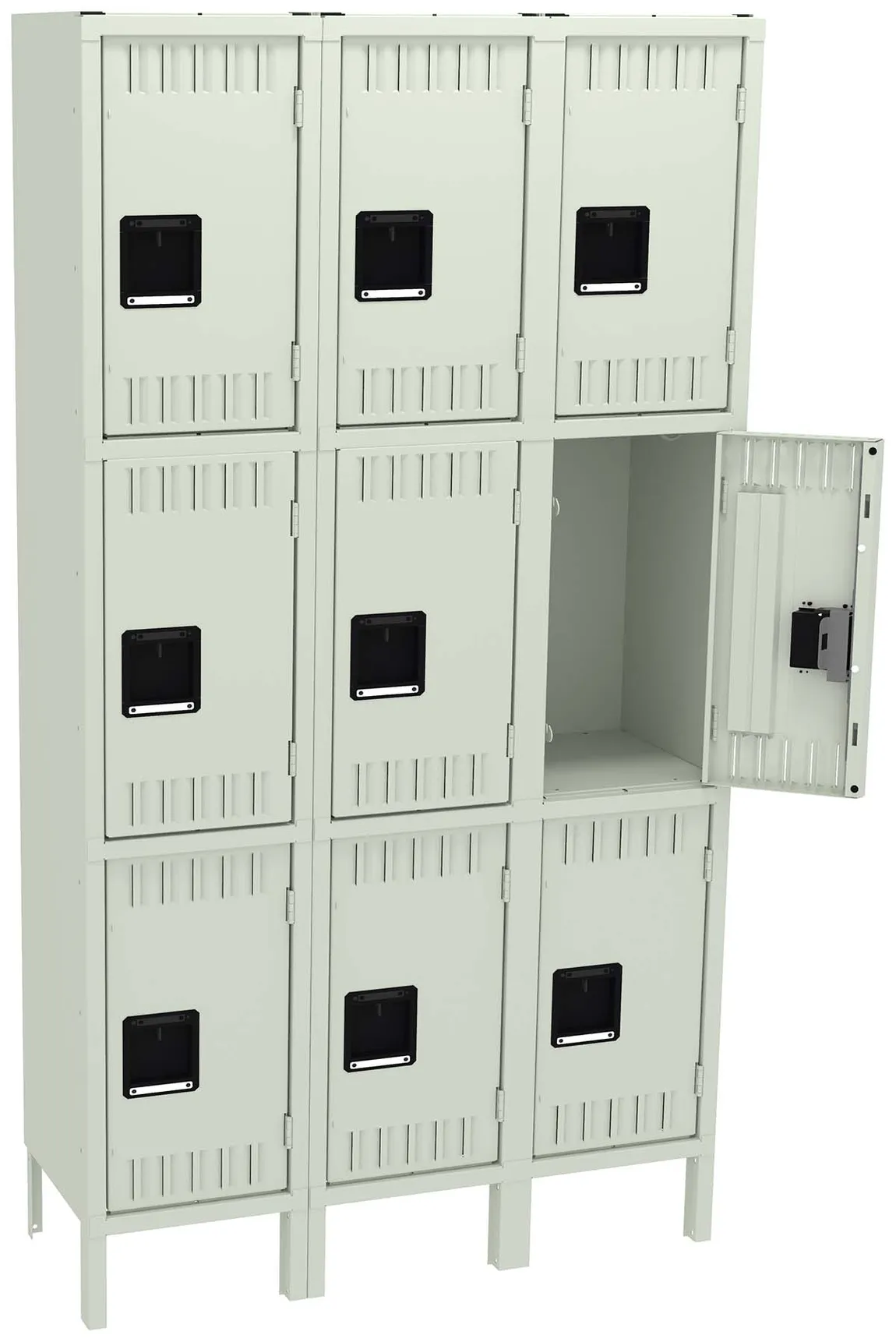 Triple Column Lockers with Legs