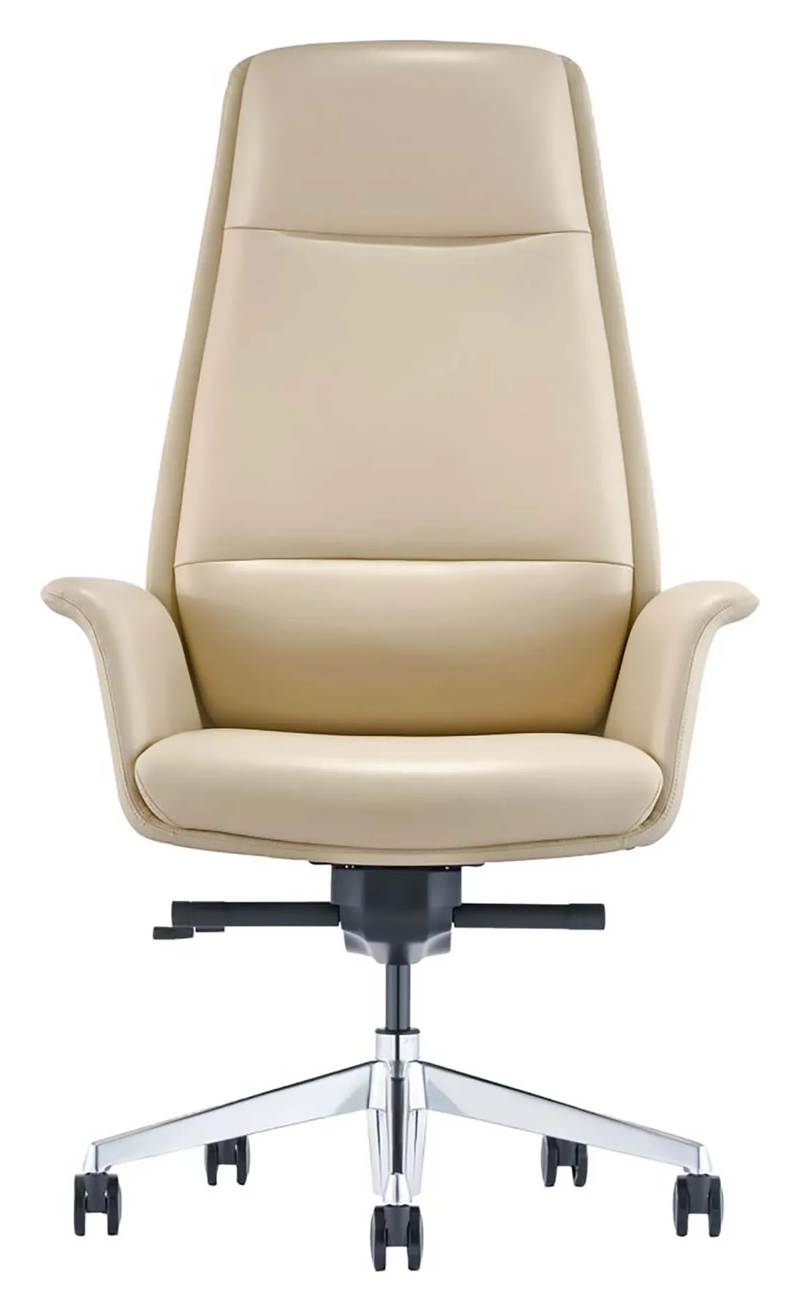 Flared Leather Highback Office Chair