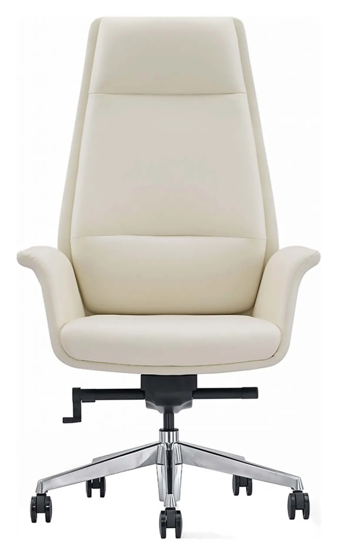 Flared Leather Highback Office Chair