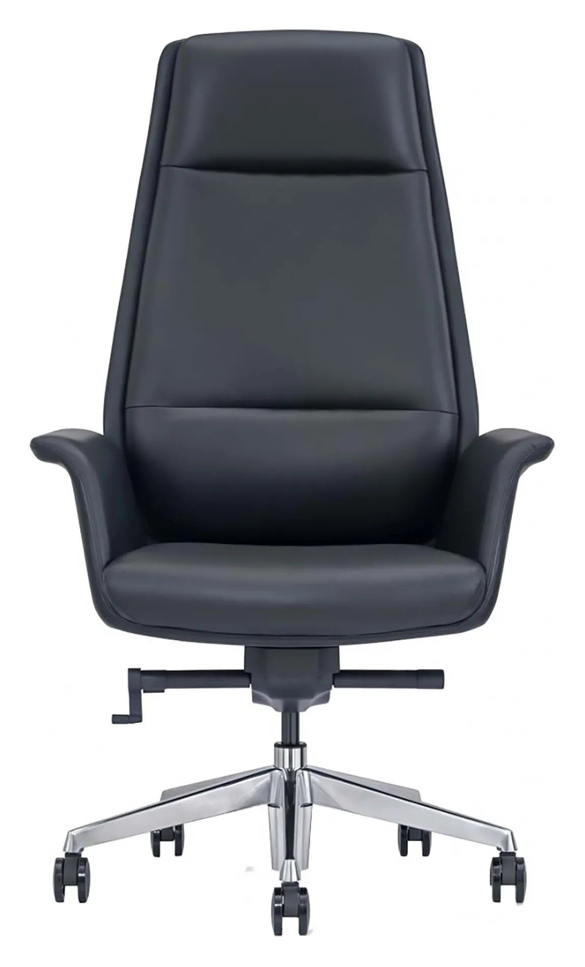 Flared Leather Highback Office Chair