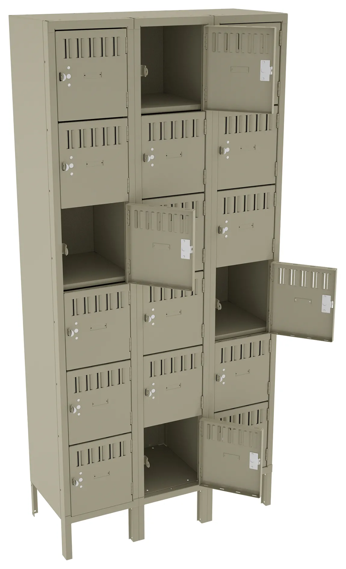 Eighteen Box Lockers 