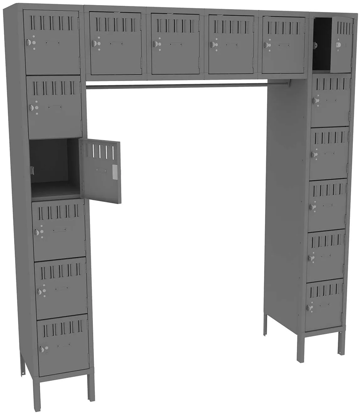 Open Frame Lockers with Legs