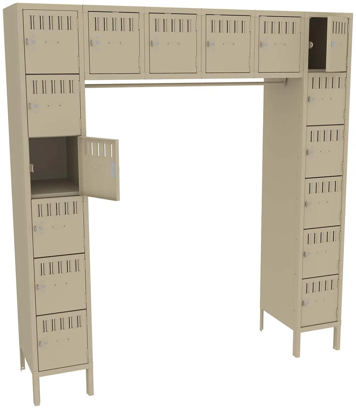 Open Frame Lockers with Legs