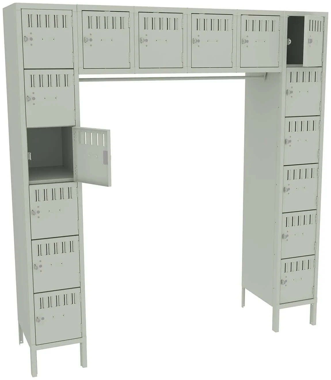 Open Frame Lockers with Legs
