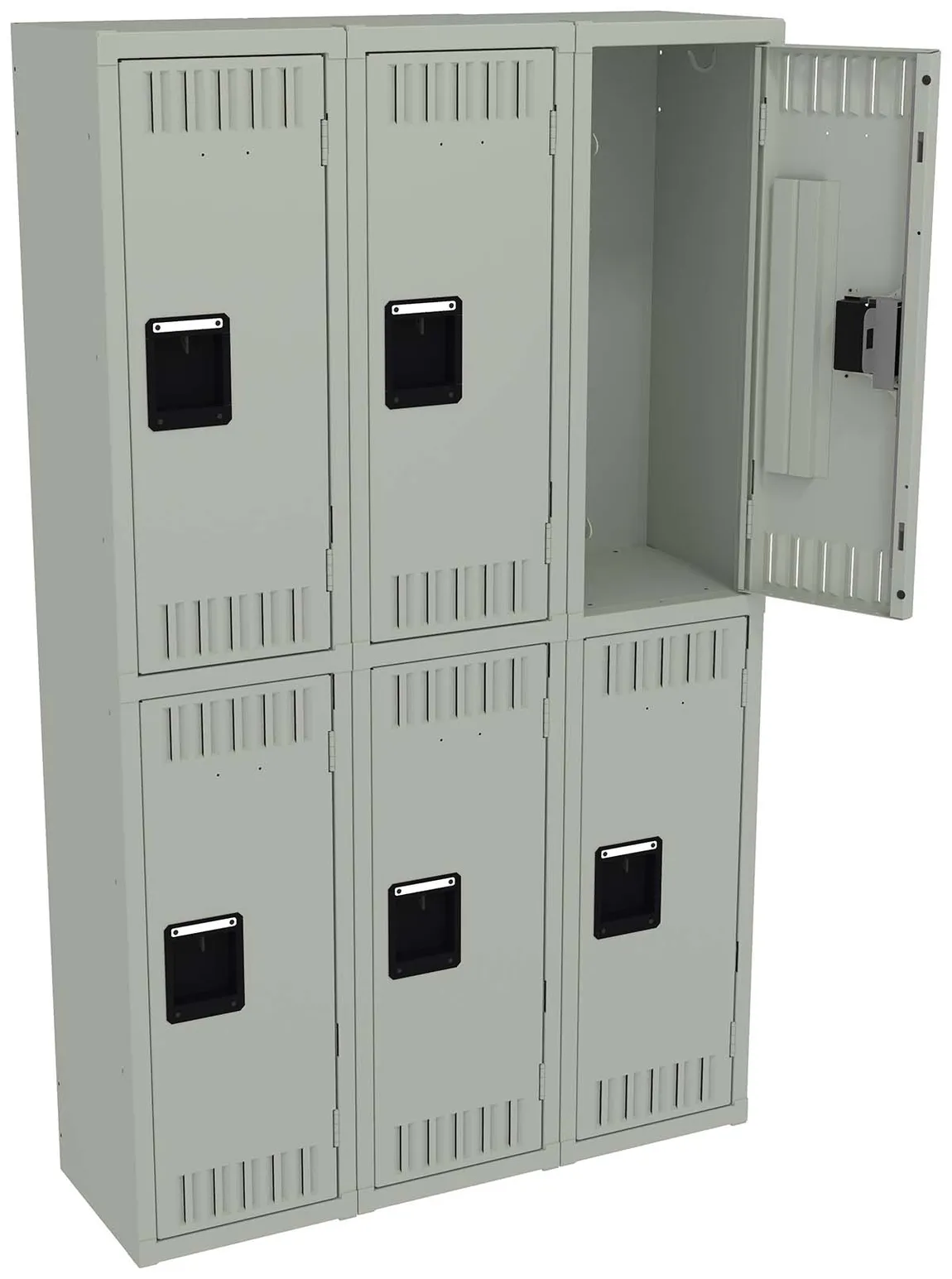 Three Double-Tier Lockers
