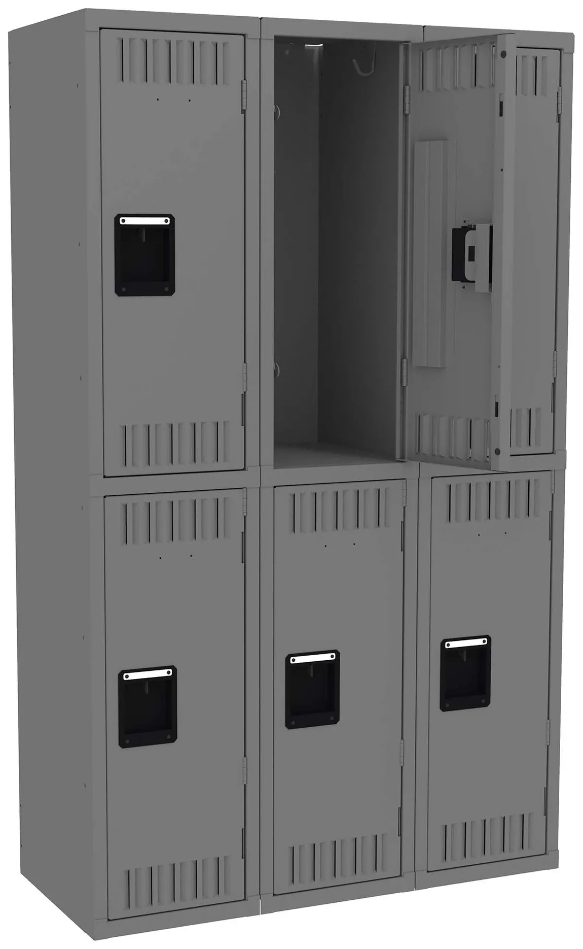 Three Double-Tier Lockers