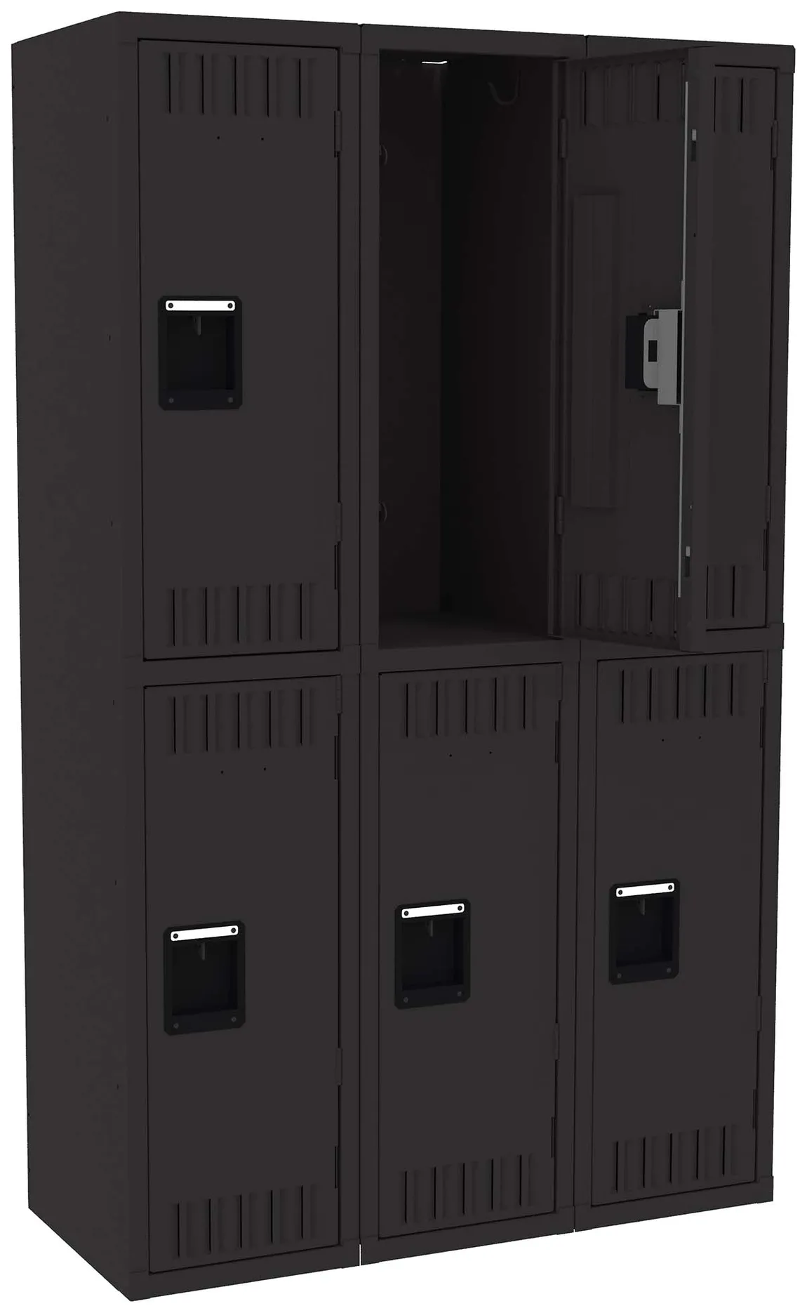 Three Double-Tier Lockers