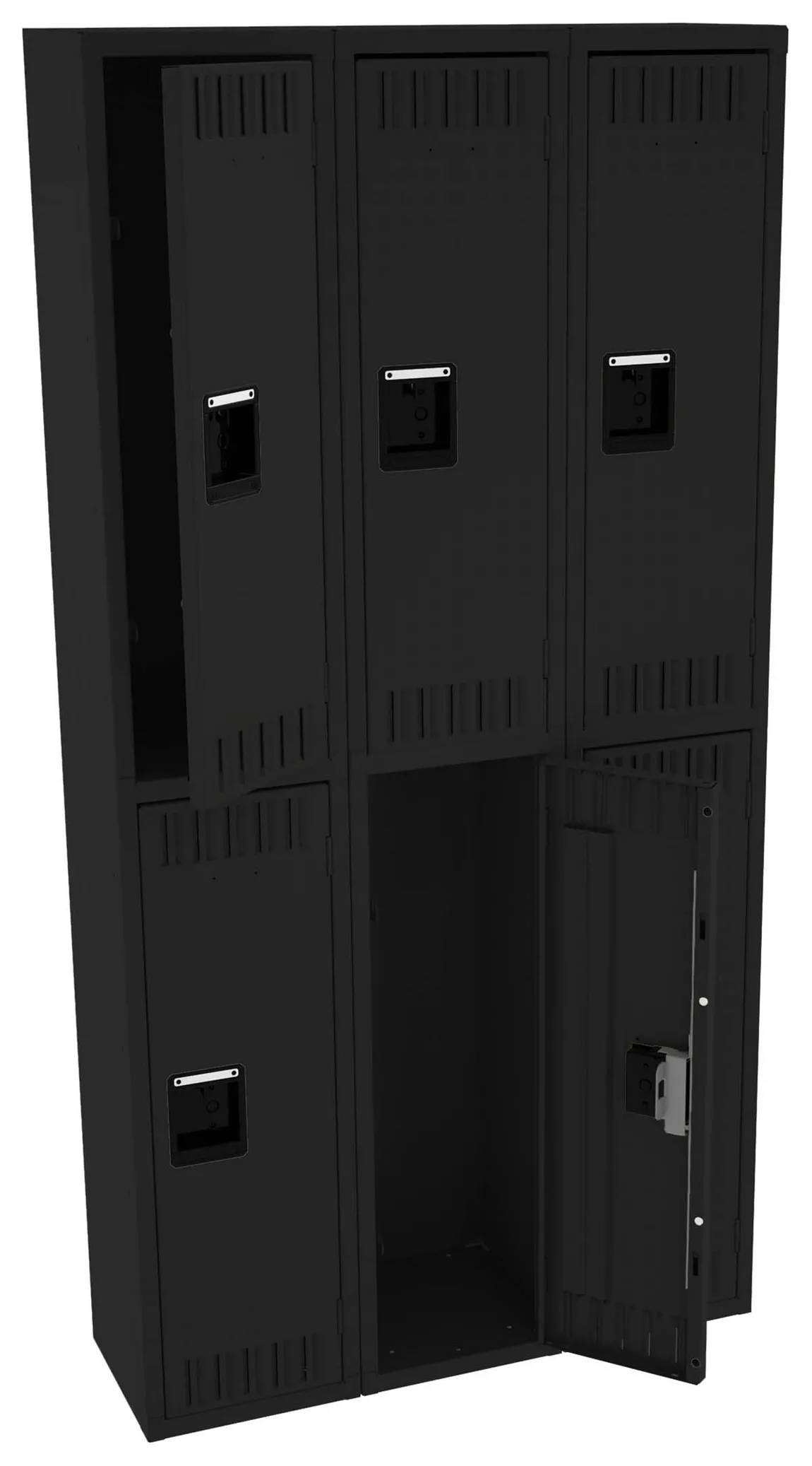 Three Double-Tier Lockers
