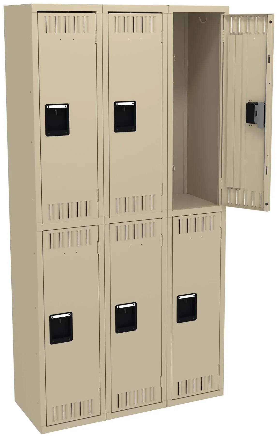 Three Double-Tier Lockers
