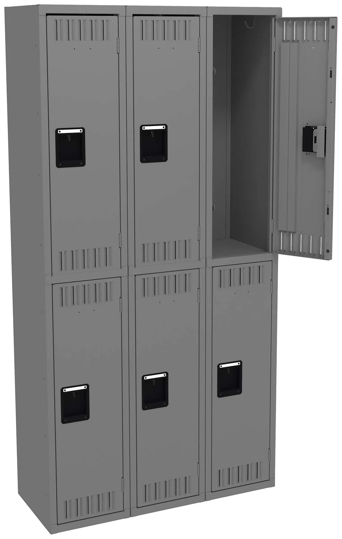 Three Double-Tier Lockers