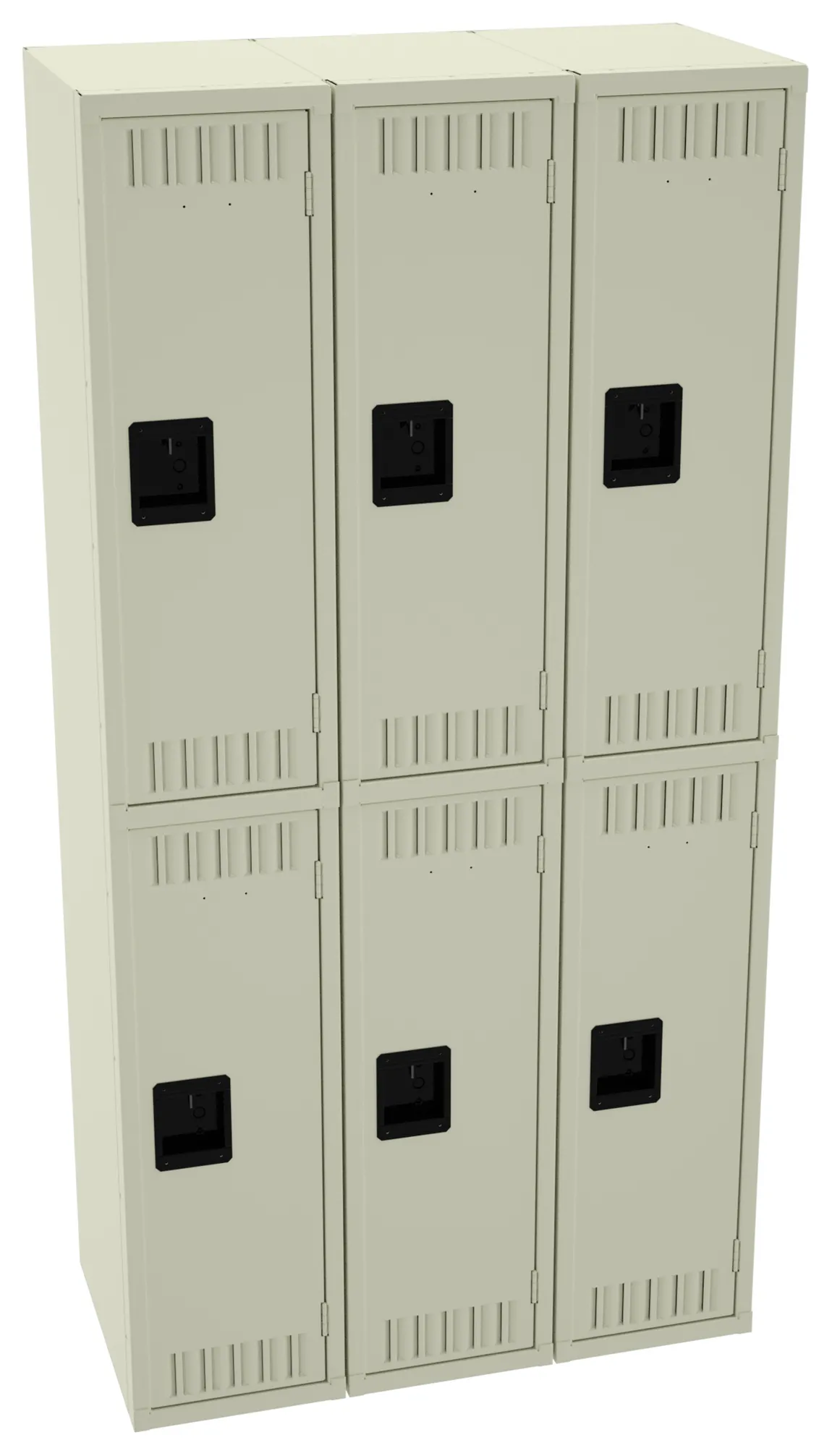 Three Double-Tier Lockers