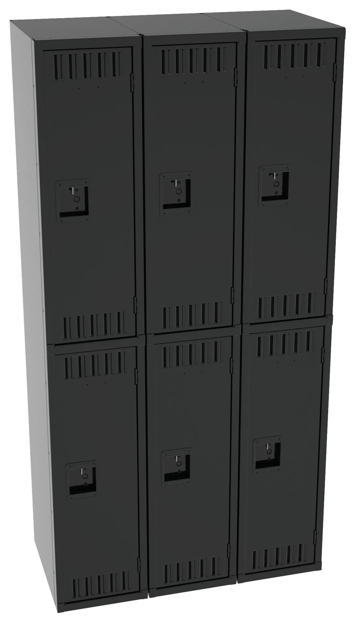 Three Double-Tier Lockers
