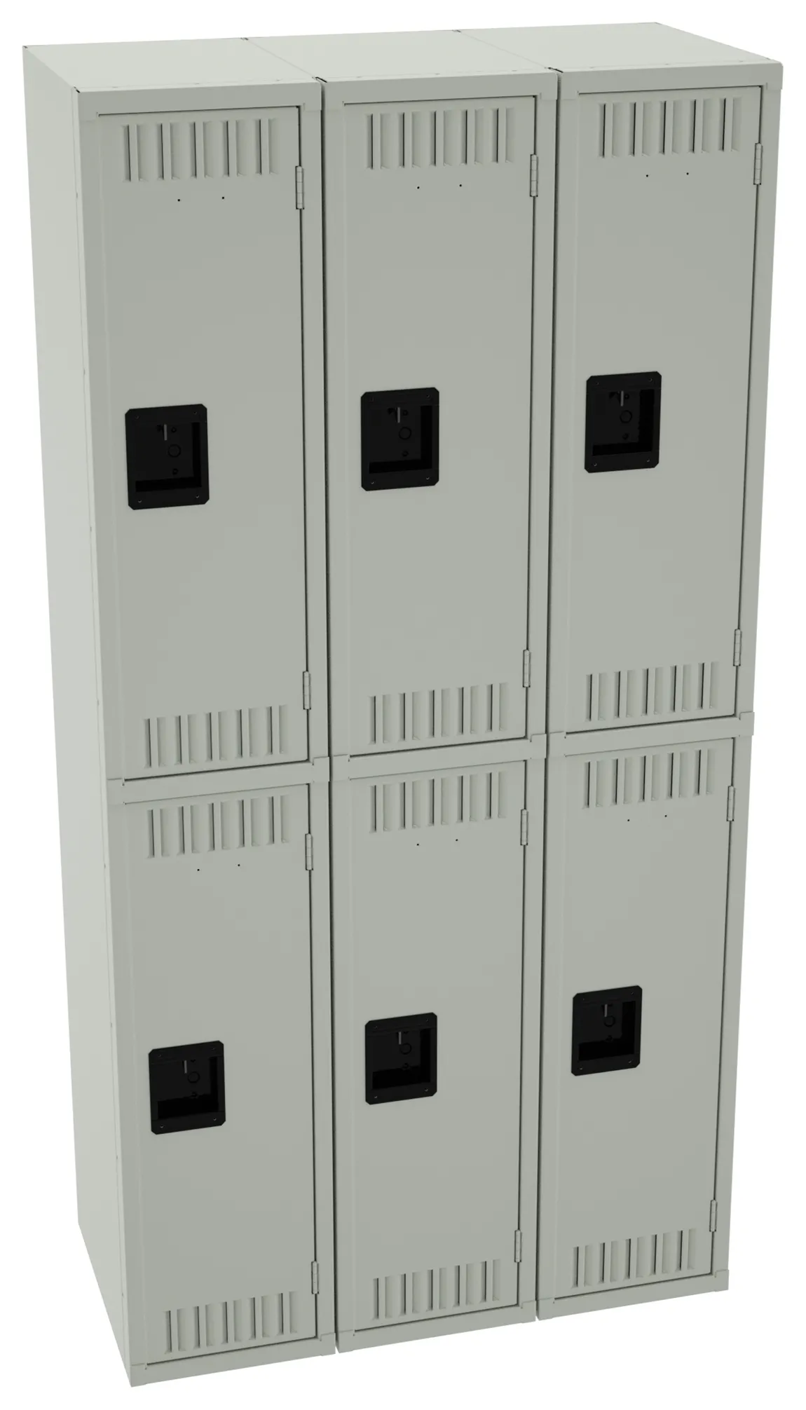 Three Double-Tier Lockers
