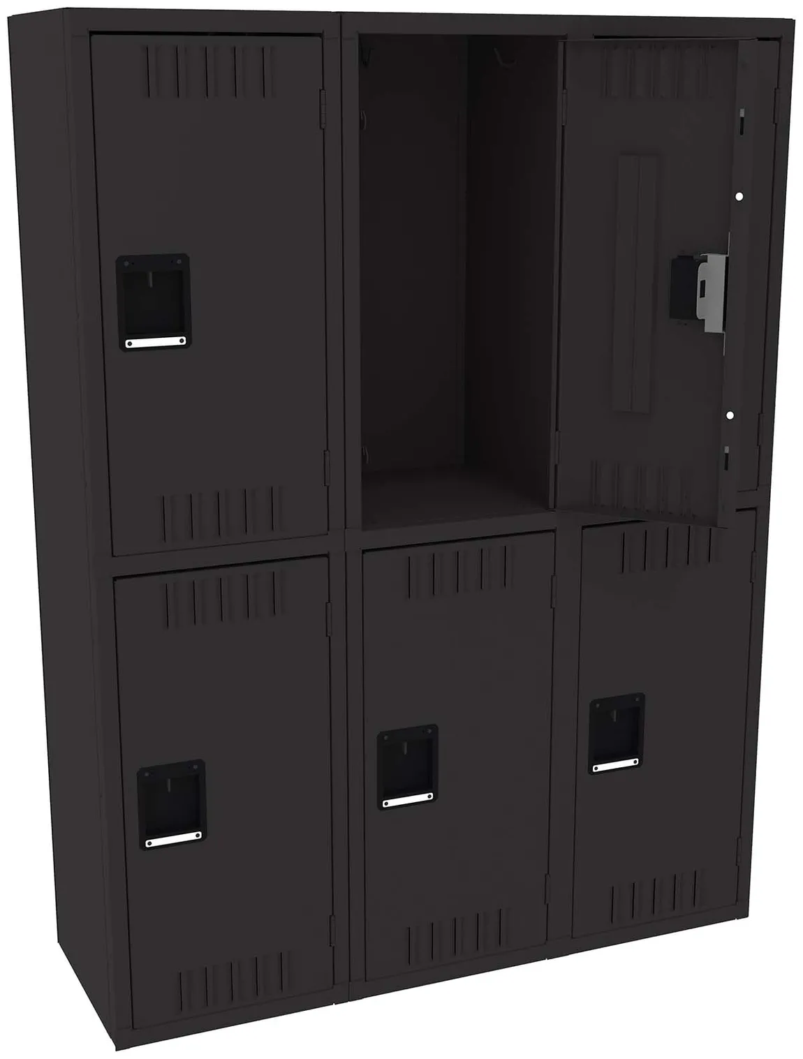 Three Double-Tier Lockers