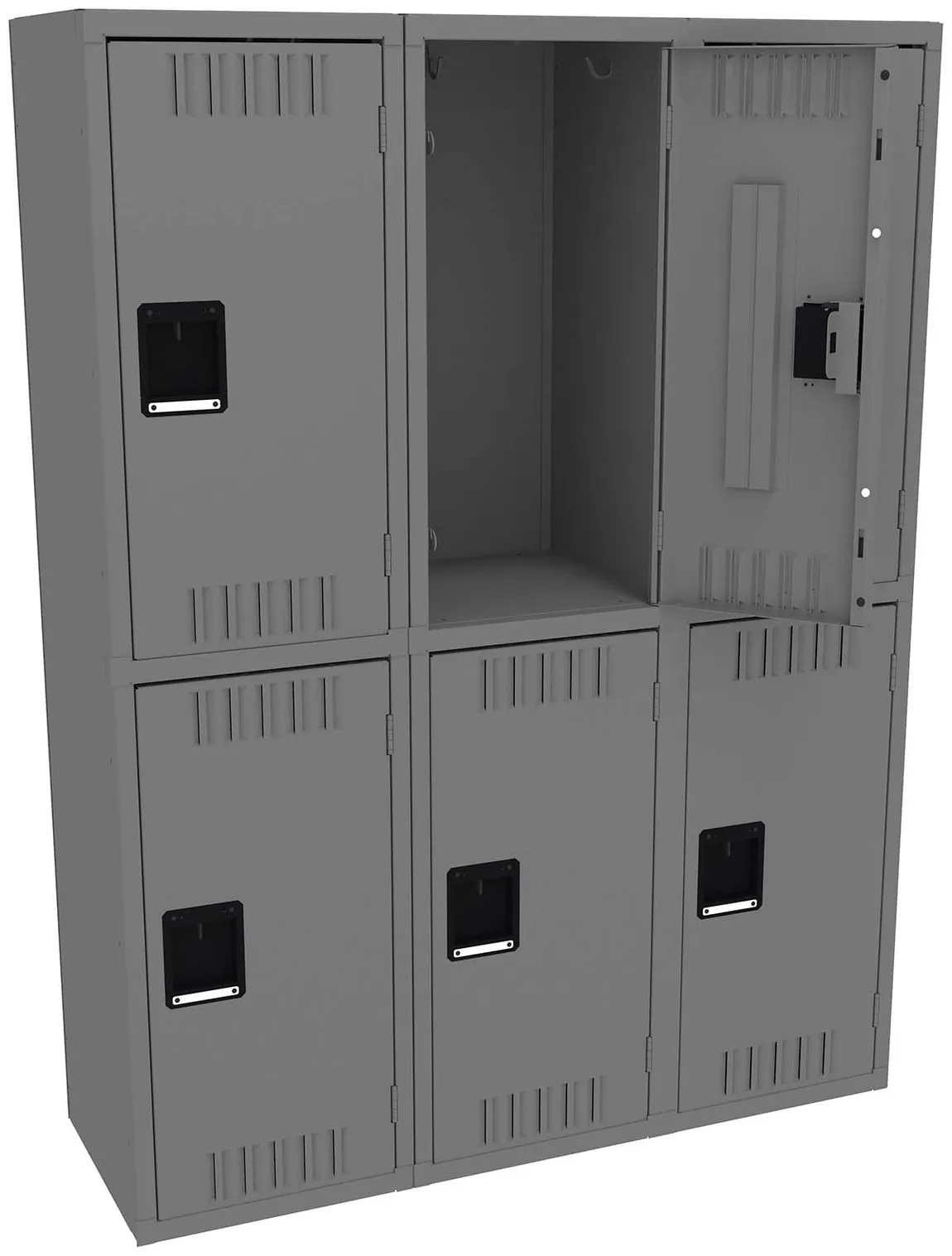 Three Double-Tier Lockers