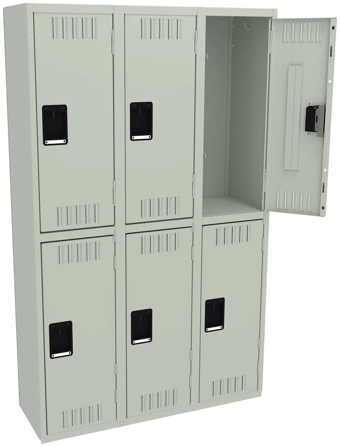 Three Double-Tier Lockers