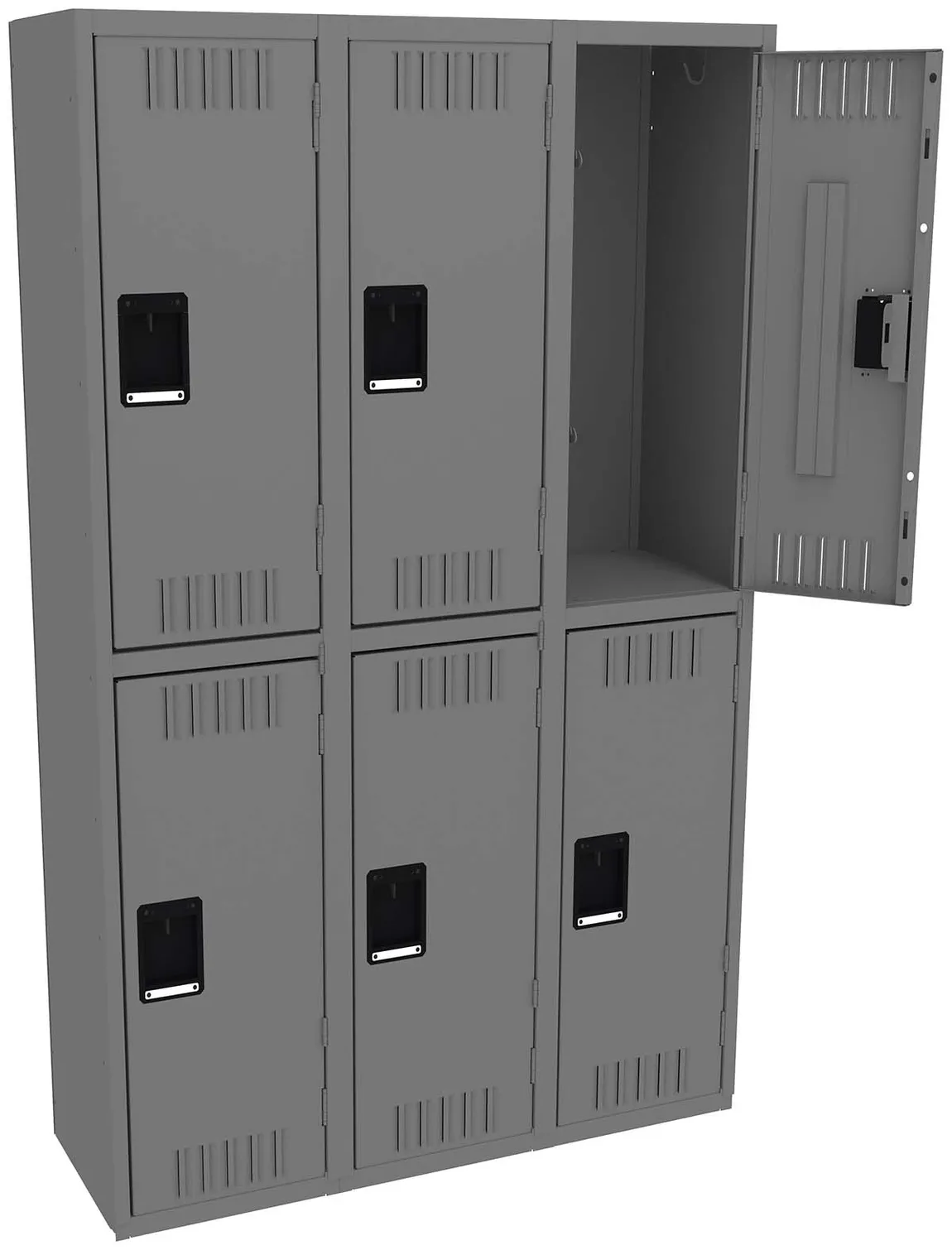 Three Double-Tier Lockers