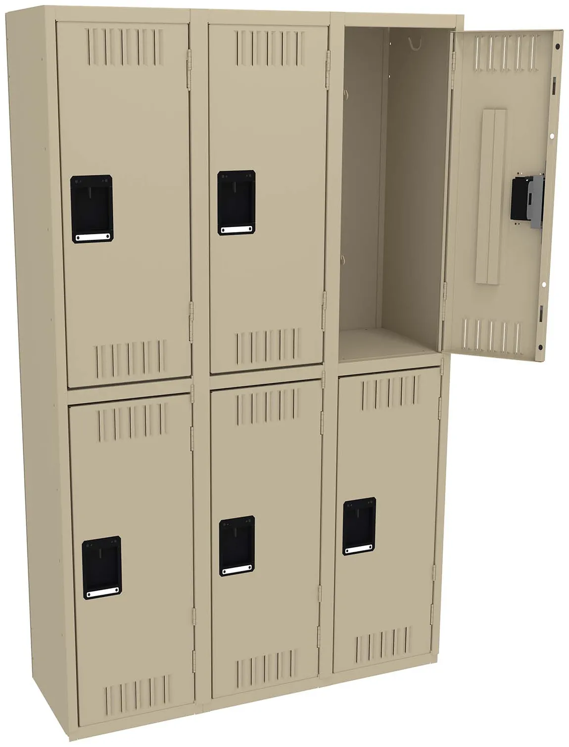 Three Double-Tier Lockers
