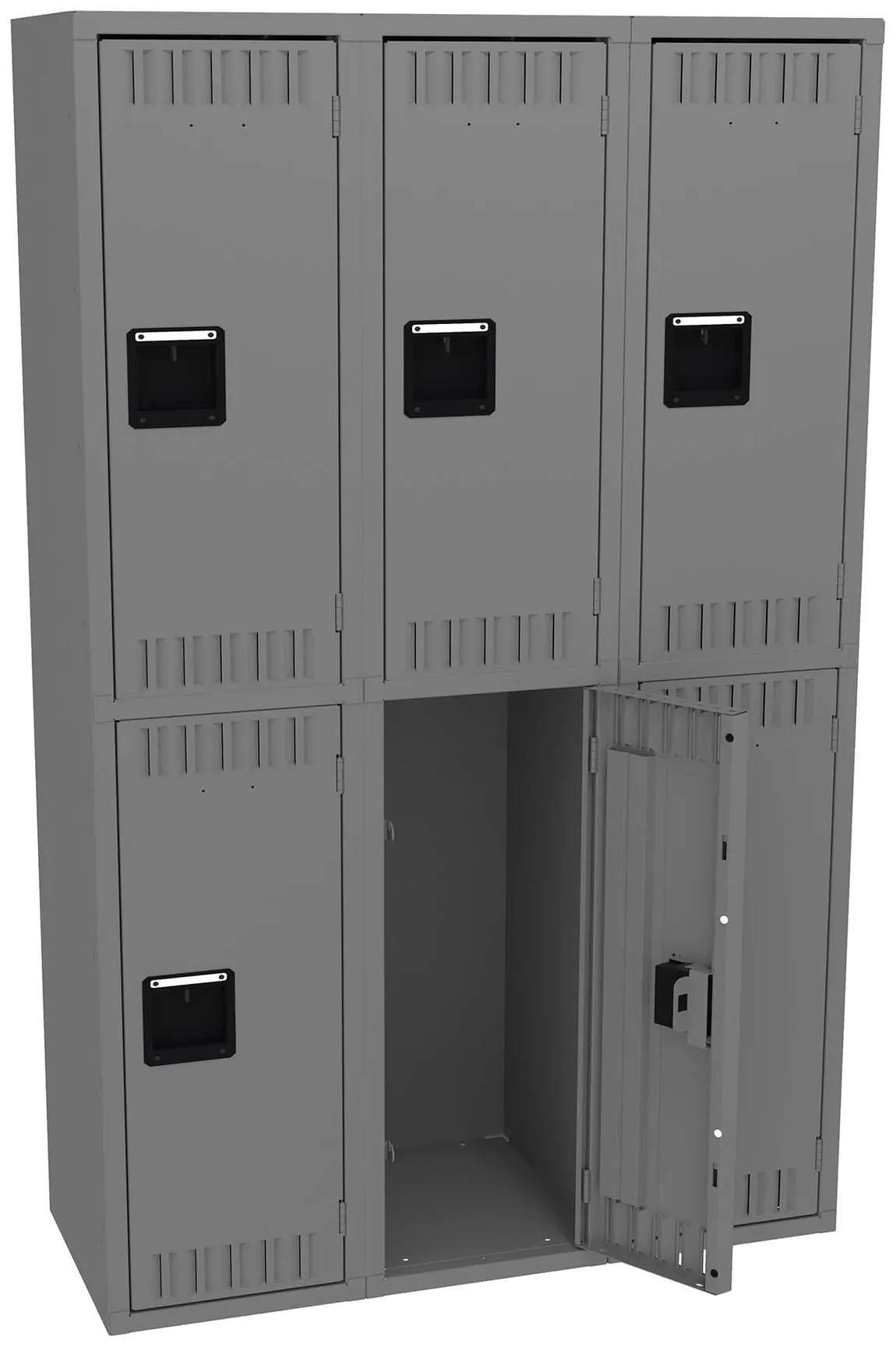 Three Double-Tier Lockers