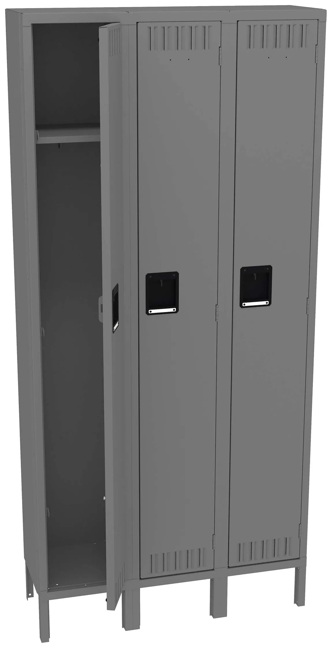 Tall Triple Lockers with Legs