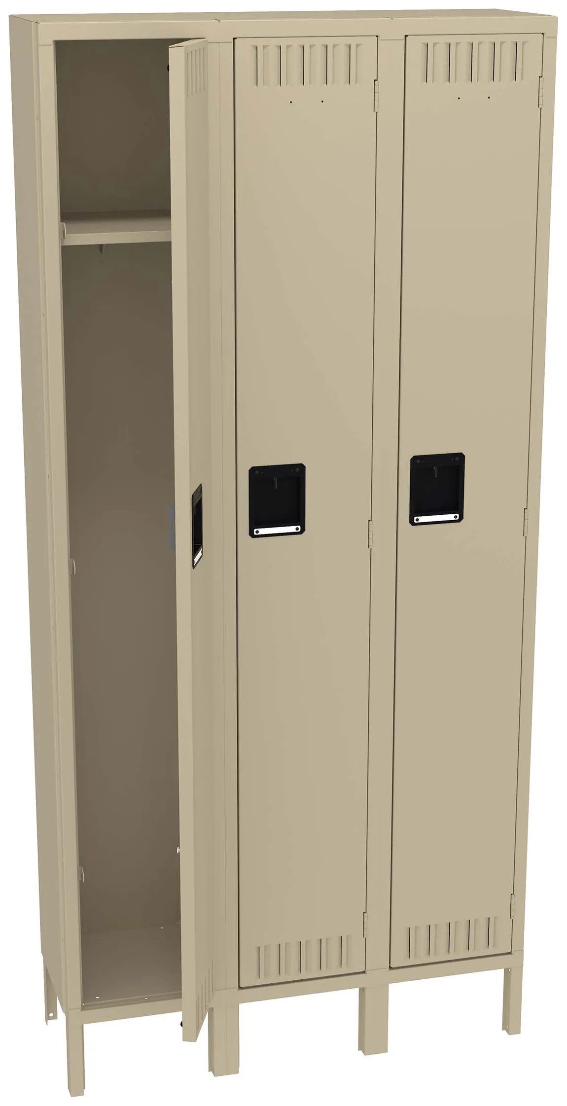 Tall Triple Lockers with Legs