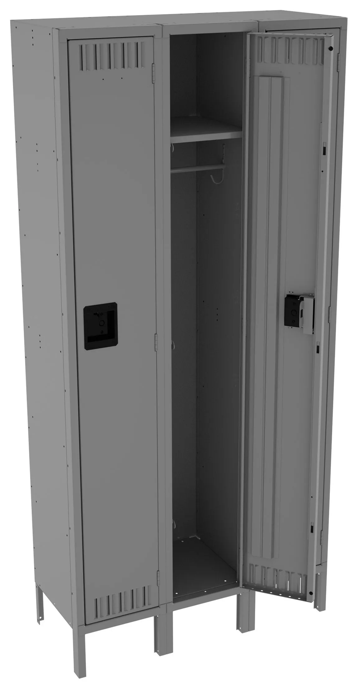 Tall Triple Lockers with Legs