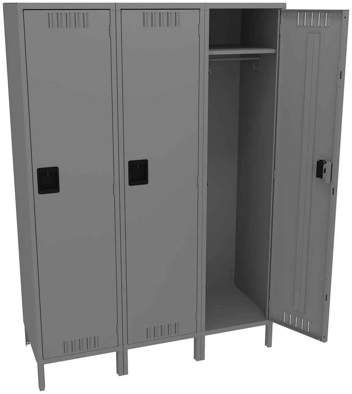 Oversized Triple Lockers with Legs