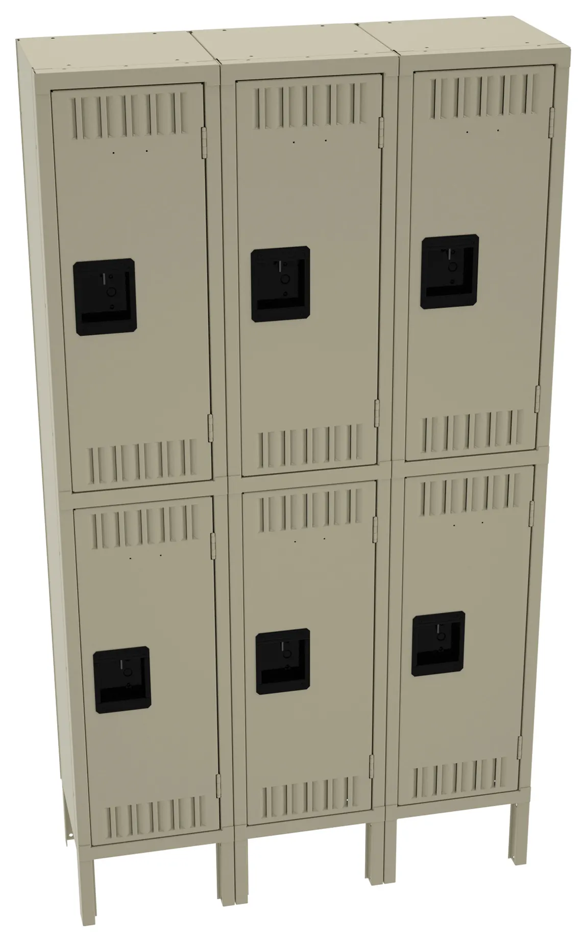 Three Double-Tier Lockers with Legs