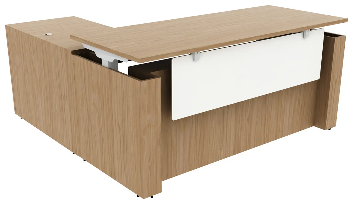 L Shaped Sit Stand Desk