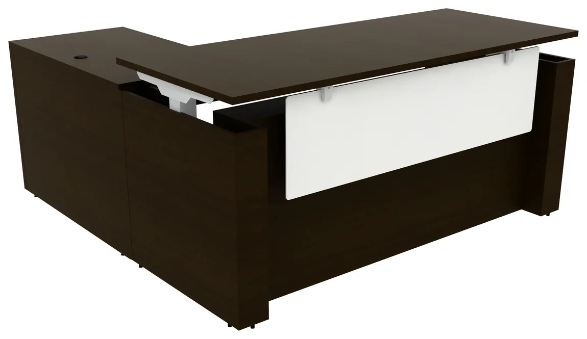 L Shaped Sit Stand Desk