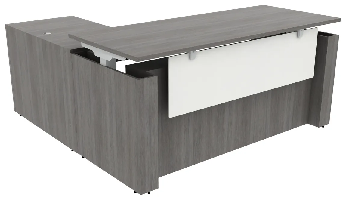 L Shaped Sit Stand Desk