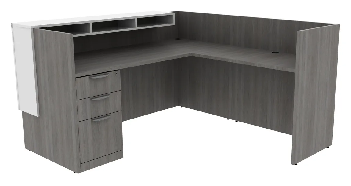 L Shaped Reception Desk