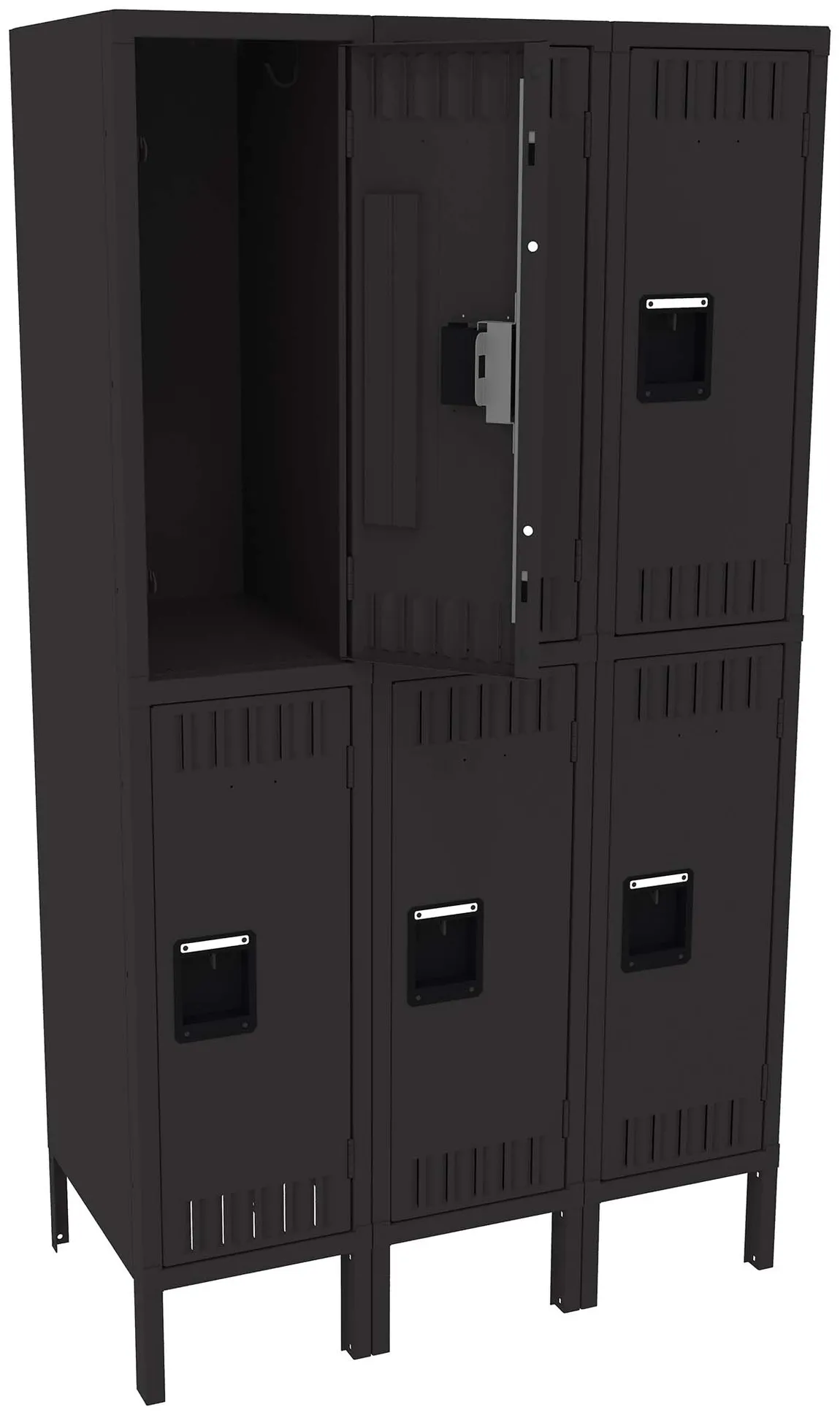 Three Double-Tier Lockers with Legs