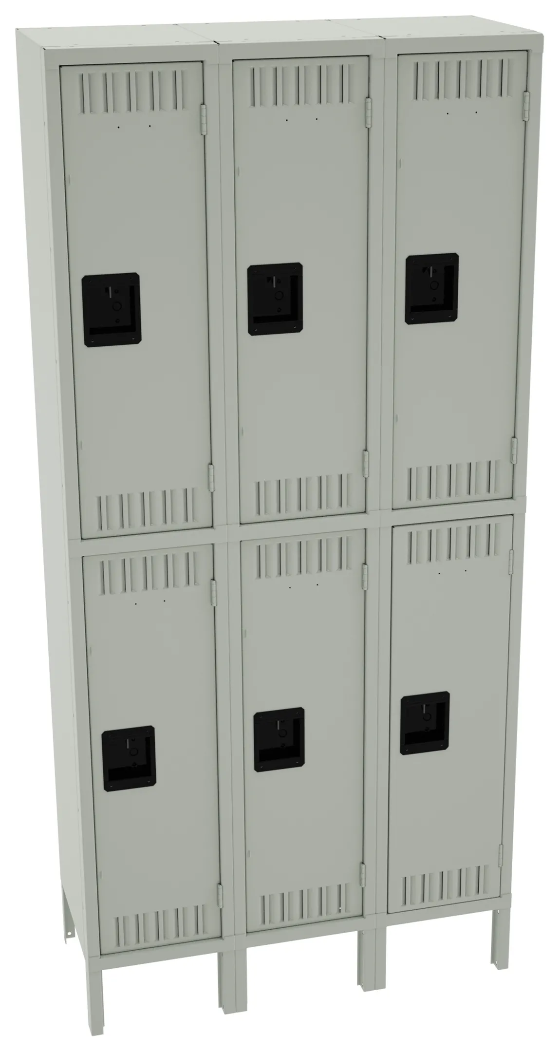 Three Double-Tier Lockers with Legs