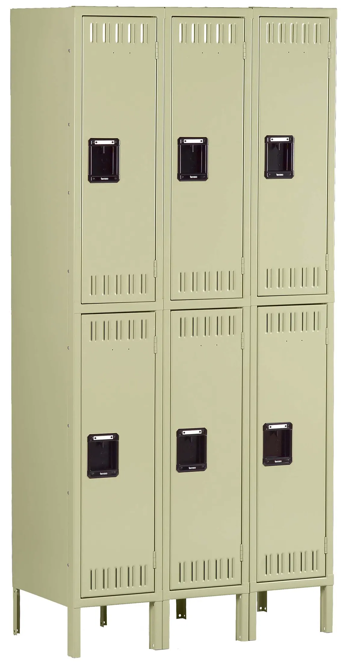 Three Double-Tier Lockers with Legs
