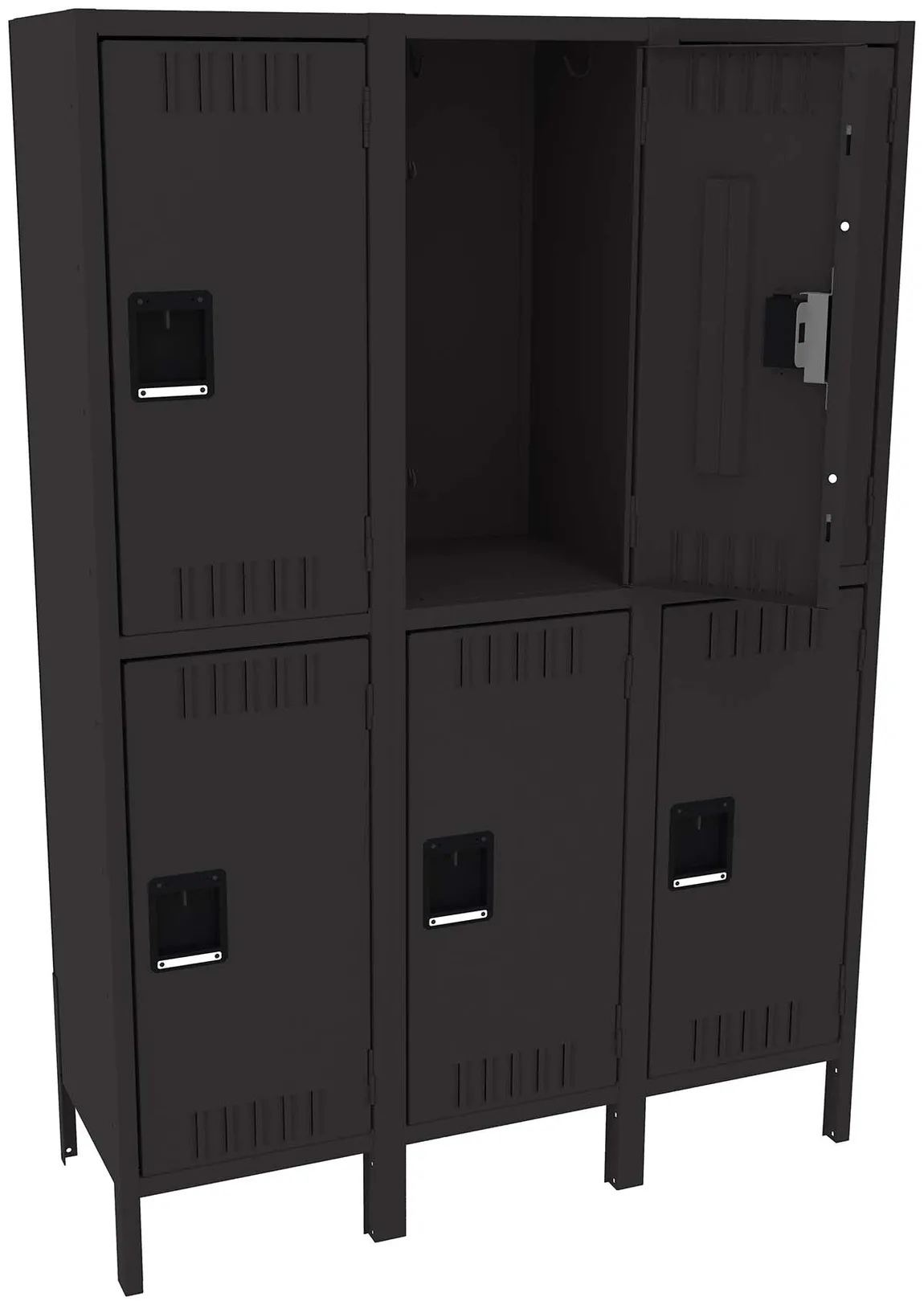Three Double-Tier Lockers with Legs