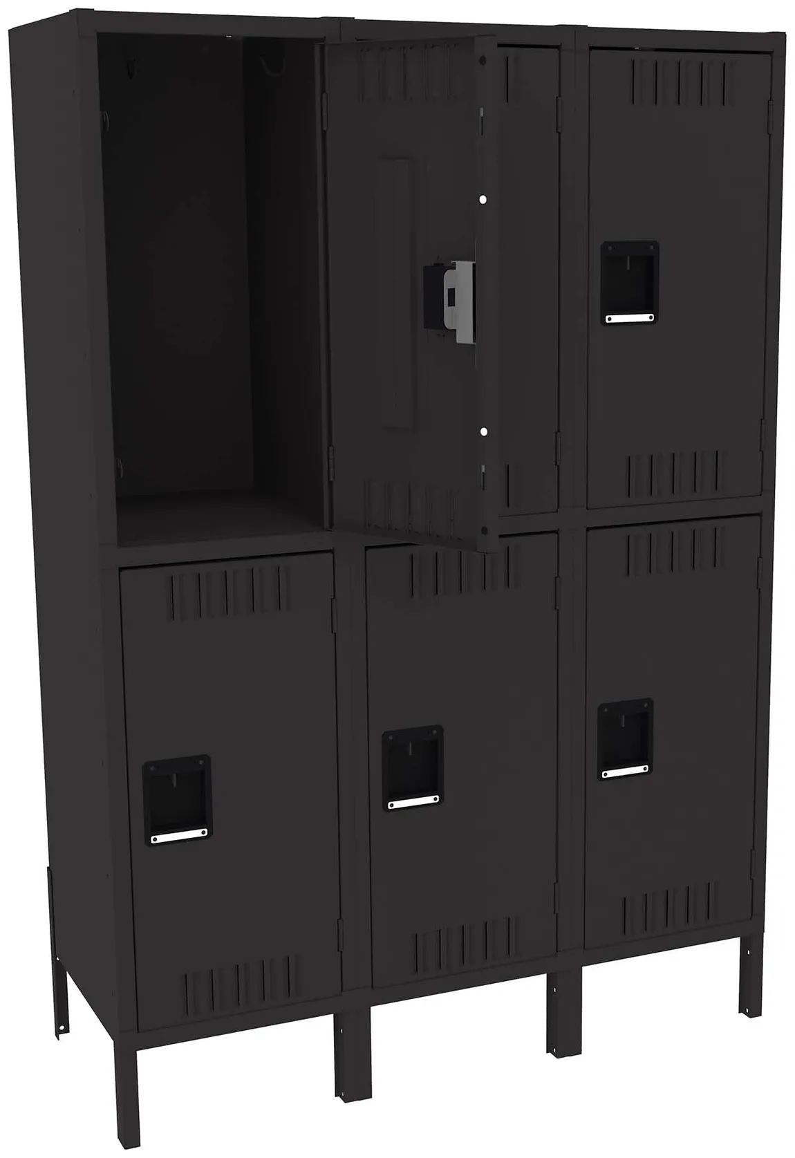 Three Double-Tier Lockers with Legs