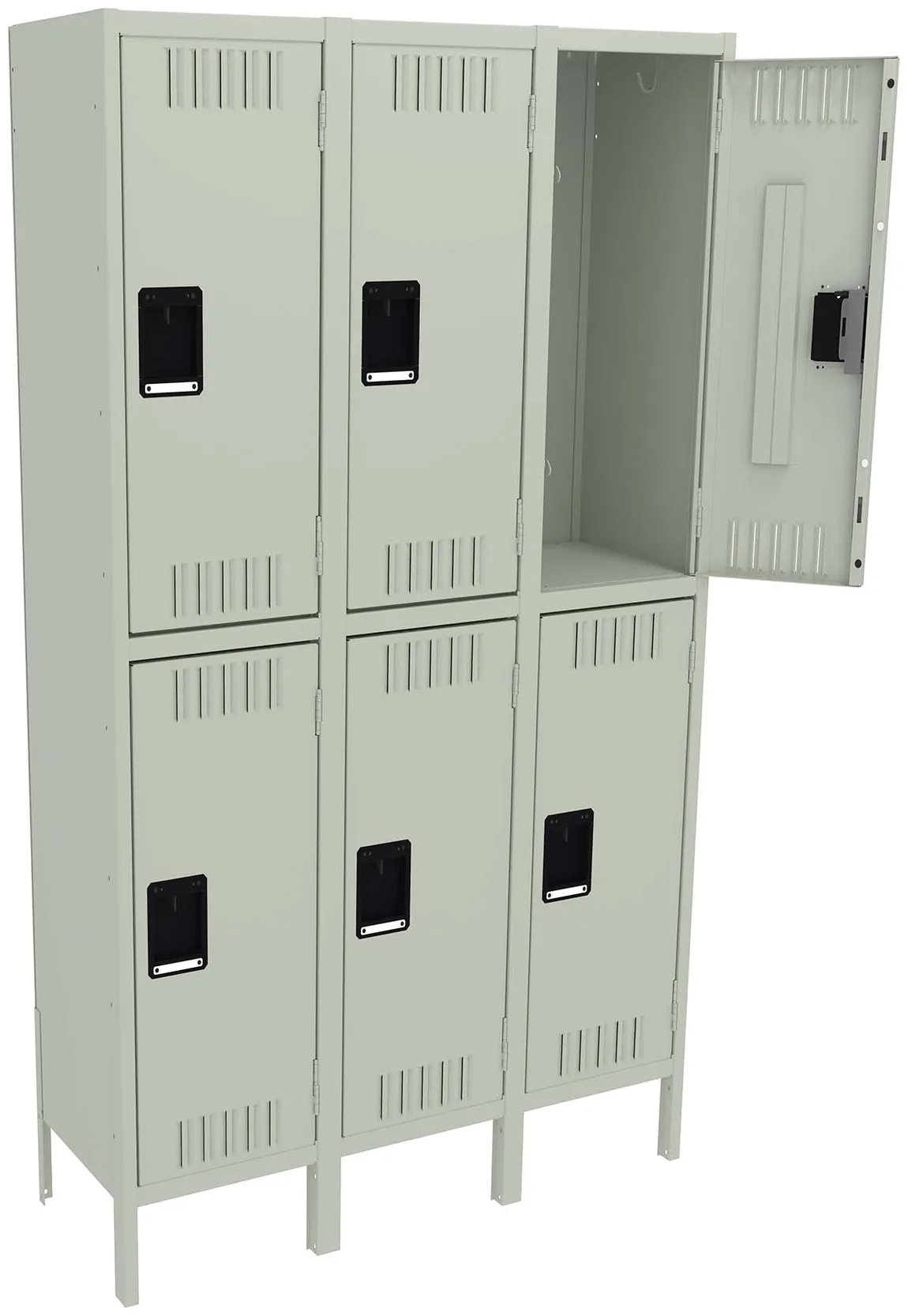 Three Double-Tier Lockers with Legs