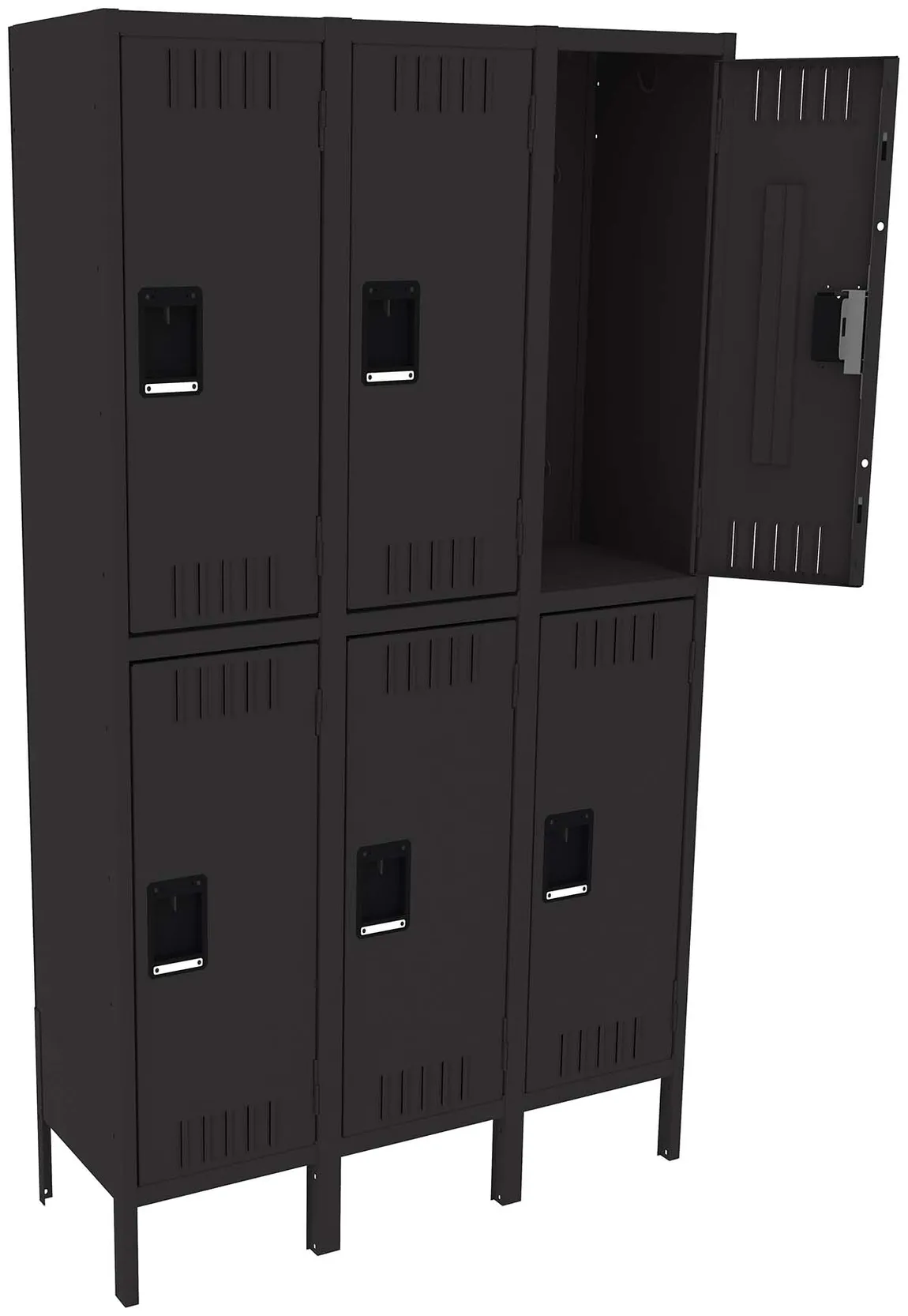 Three Double-Tier Lockers with Legs
